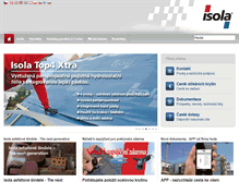 Tablet Screenshot of isola.cz